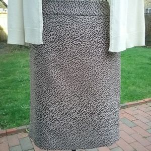 Loft animal print skirt